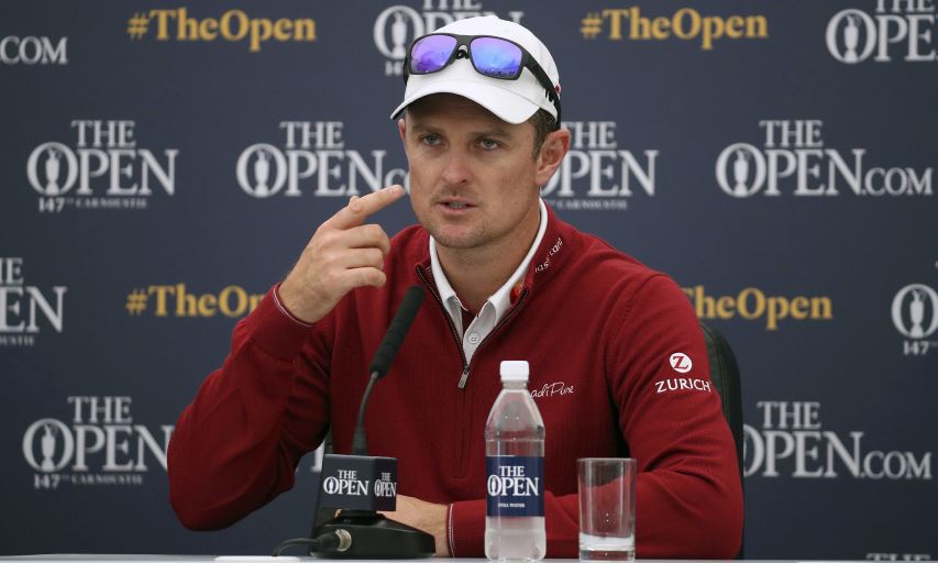 Justin Rose at the 2018 British Open Press Conference