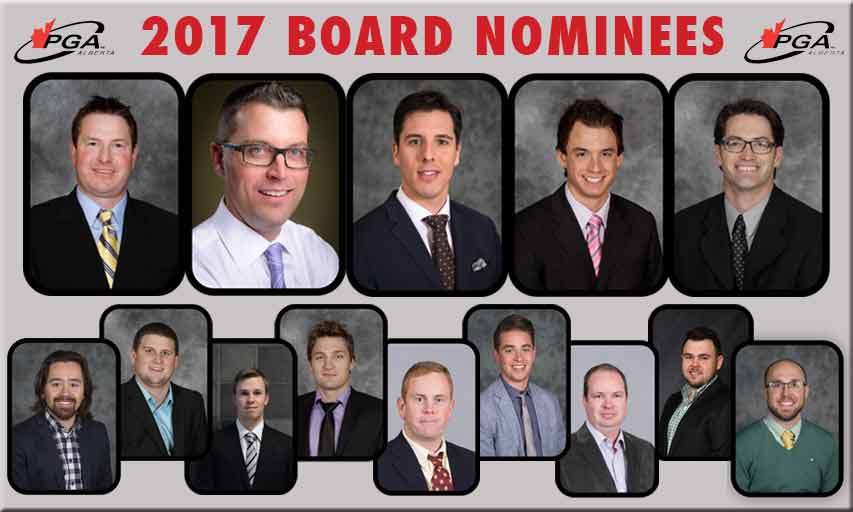 2017 PGA of Alberta Board Nominees