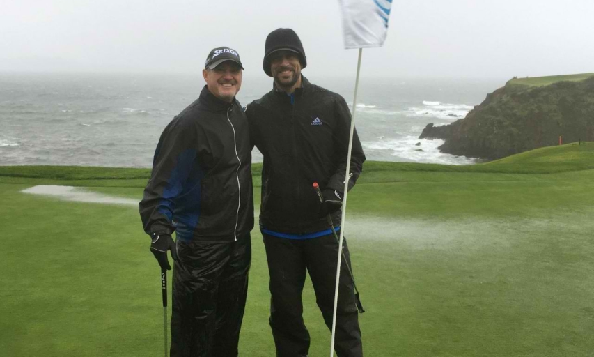 PGA Tour Veteran Jerry Kelly and Green Bay Quarterback Aaron Rodgers