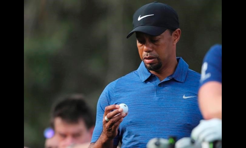 Tiger Woods at the 2017 Dubai Desert Classic