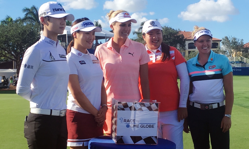 Sung Hyun Park, So Yeon Ryu, Lexi Thompson, Shanshan Feng and Brooke Henderson