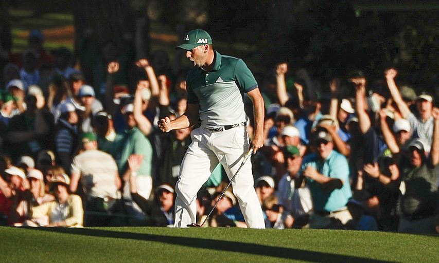 Sergio Garcia at the 2017 Masters