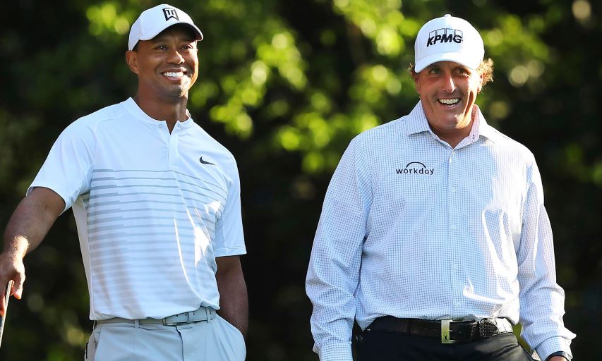 Tiger Woods and Phil Mickelson