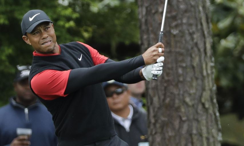 Tiger Woods at the 2018 Masters