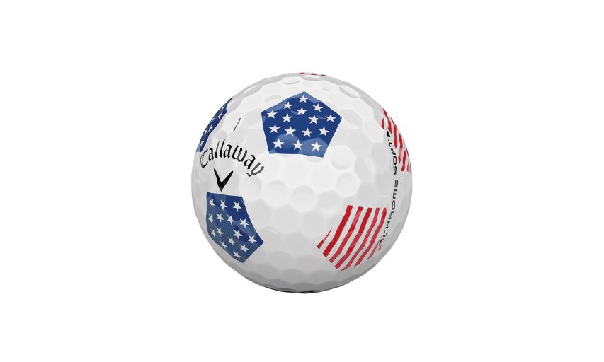 Callaway Golf Chrome Soft Truvis Stars and Stripes Golf Ball