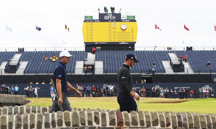 Jordan Spieth and Justin Thomas at the 2018 British Open