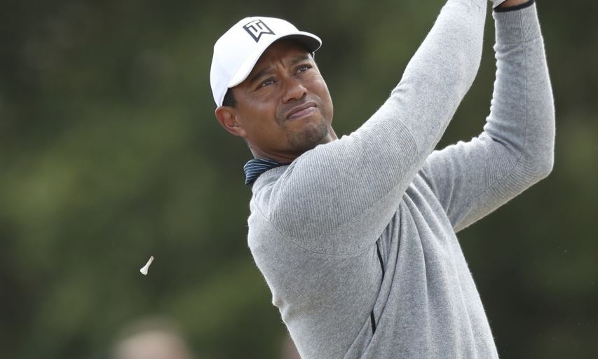 Tiger Woods at the 2018 British Open