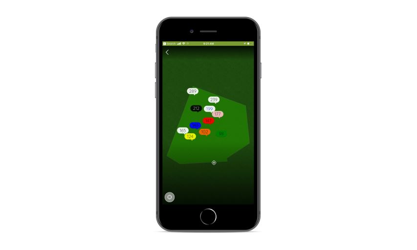 Gallus Golf GPS Yardage Feature