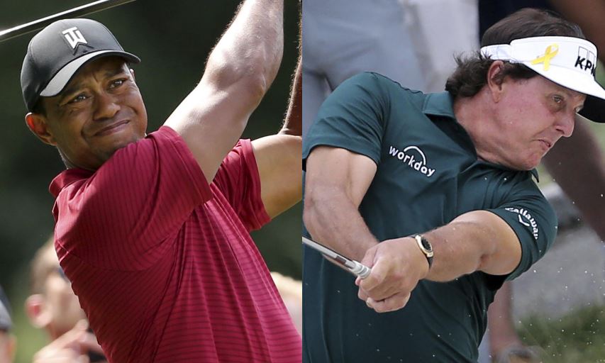 Tiger Woods and Phil Mickelson