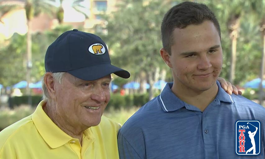 Jack Nicklaus and grandson GT