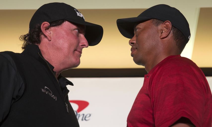 Phil Mickelson and Tiger Woods