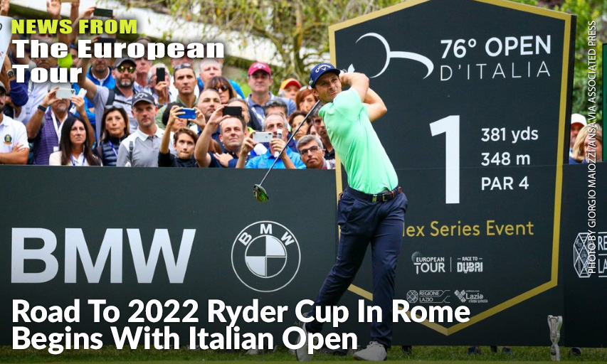 Italy’s Andrea Pavan At The Tee Shot During The Italian Open. Andrea Pavan