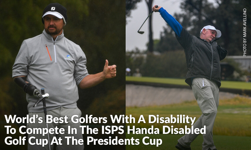 Stephen Prior (AUS) & Tony Coates (AUS) At The 2018 ISPS HANDA Disabled Golf Cup, World Cup of Golf. Stephen Prior and Tony Coates