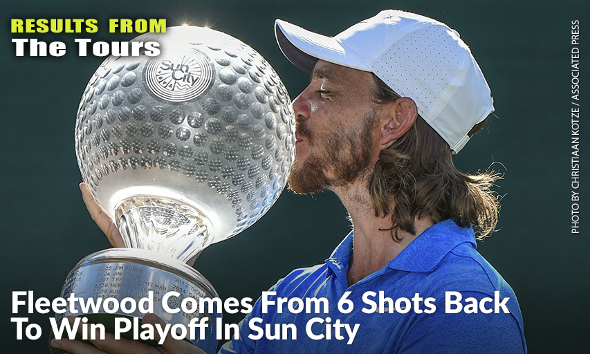 Tommy Fleetwood Celebrates Winning The 39th Edition Of The Nedbank Golf Challenge, After Making Three Eagles, Coming From Six Shots Behind Going Into The Final Round, And A Playoff Against Marcus Kinhult. Tommy Fleetwood