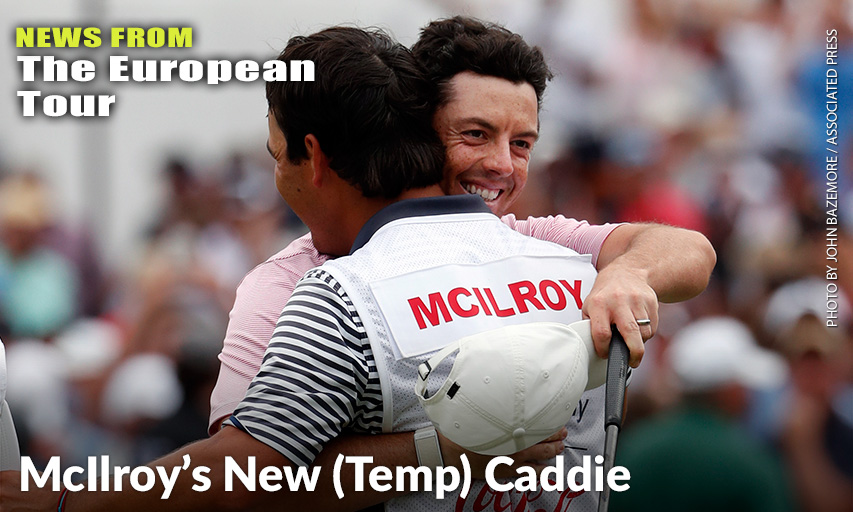 Rory McIlroy's temp caddie