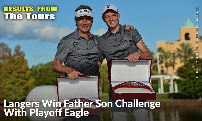 Bernhard Langer And His Son Jason.