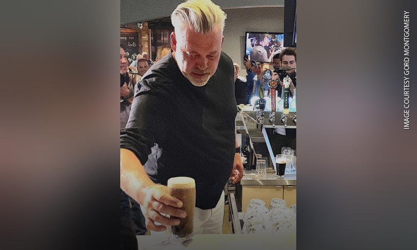 The Convial Northern Irishman, Darren Clarke, Was More Than Happy To Pour, And Serve, A Few Pints Of Guiness And Other Adult Beverages, At Ceili's Irish Pub In Calgary The Evening Before The Shaw Charity Classic Began.