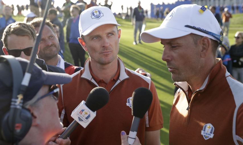 Justin Rose and Henrik Stenson