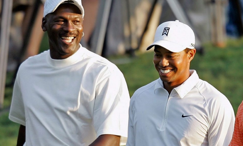 Michael Jordan and Tiger Woods