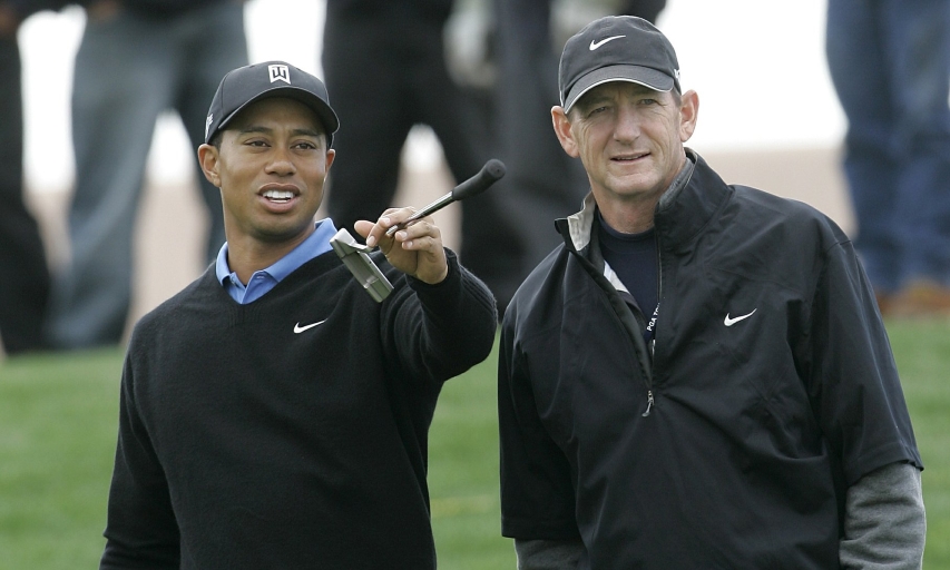 Tiger Woods and Hank Haney