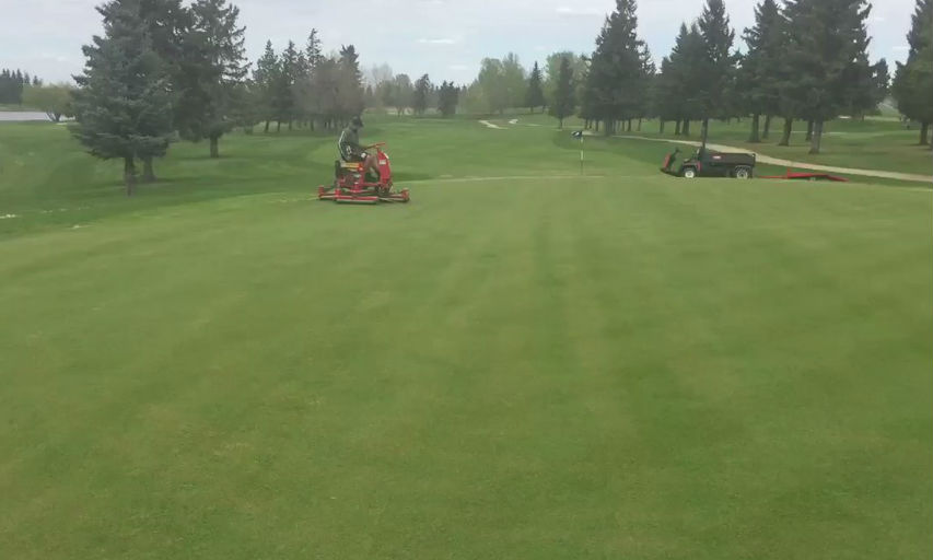 The Grounds Crew put it many long days or work but the new greens look amazing.