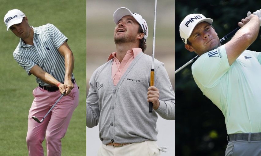 Justin Thomas, Graeme McDowell, and Tyrrell Hatton