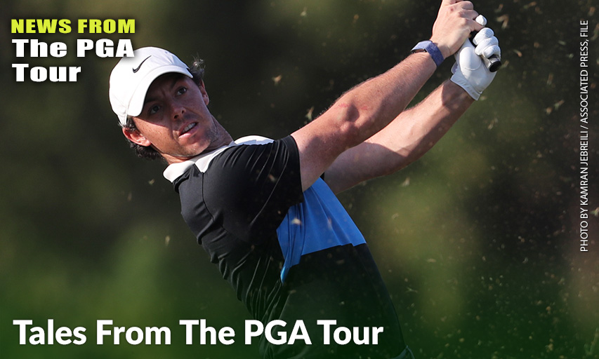 Rory McIlroy Plays A Shot On The 16th Hole During The Third Round Of The 2019 DP World Tour Championship. Rory McIlroy