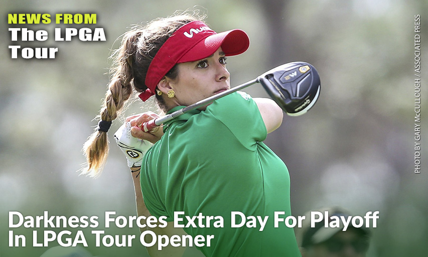 Gaby Lopez Drives From The 2nd Tee During The Final Round Of The Diamond Resorts Tournament of Champions. Gaby Lopez