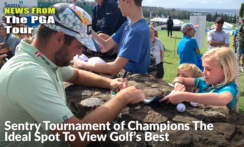 The Kids Only Autograph Area At The Sentry Tournament Of Champions Proved To Be A Popular Spot For The Youngsters, Including These That Were Collecting The Signature Of Canadian Corey Conners After His Third Round.