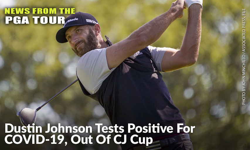 The PGA TOUR Said In A Statement That Dustin Johnson Notified Officials He Was Experiencing COVID-19 Symptoms And Was Given Another Test That Came Back Positive. Dustin Johnson tests positive for COVID-19
