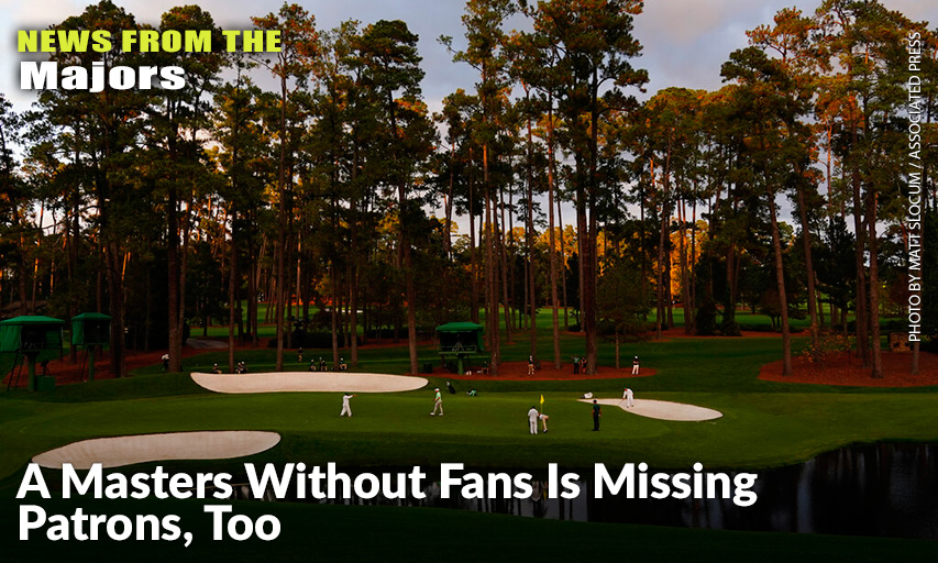 James Sugrue, Jose Maria Olazabal, And Andrew Putnam On The 16th Green During The First Round Of The Masters.
