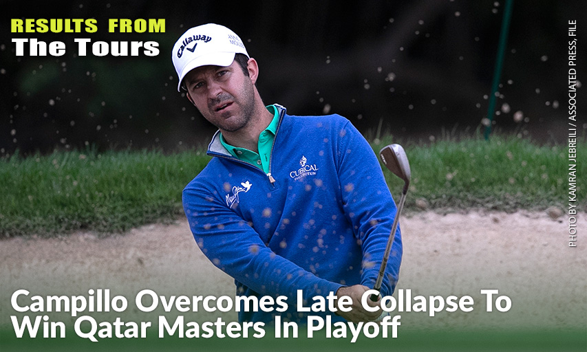 Jorge Campillo During The Second Round Of The 2020 Dubai Desert Classic. Jorge Campillo