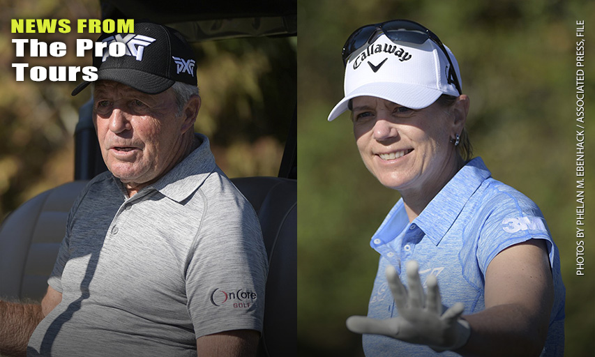 Gary Player and Annika Sörenstam