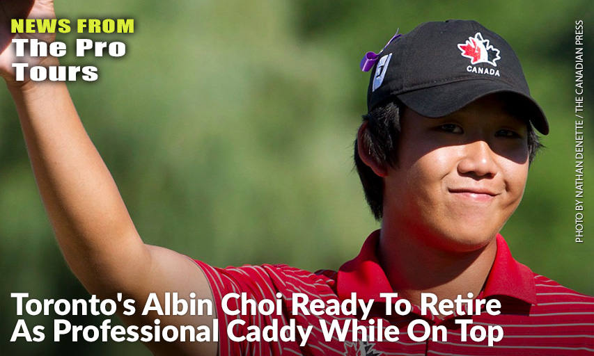Choi Has Been Caddying At Old Palm Golf Club To Start The 2020 Season As He Heals Up A Wrist Injury. Albin Choi
