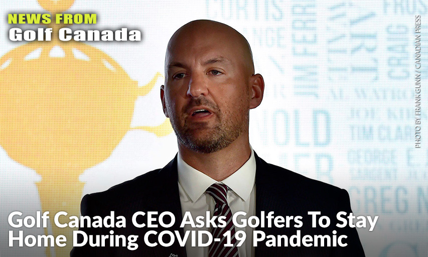Golf Canada CEO Laurence Applebaum Speaks During A Media Event. Golf Canada CEO Laurence Applebaum