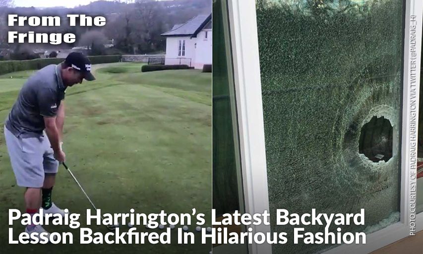 Padraig Harrington Has Been Busy Giving Free Tips On Twitter, But Shot Looks Like It Got Away From Him.