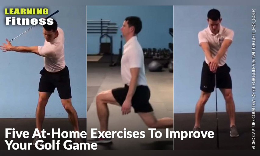 Mike Carroll Demonstrates At-Home Exercises You Can Do To Improve Your Golf Game. Mike Carroll