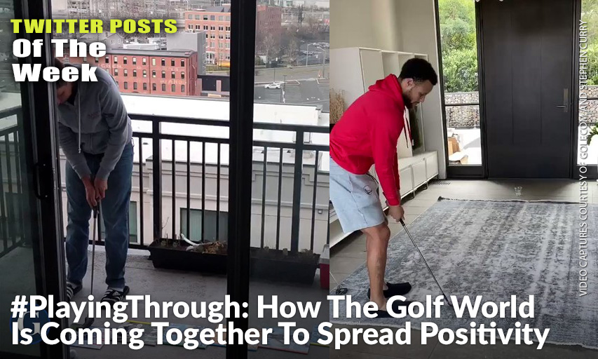 GOLF.com Instruction Editor Luke Kerr-Dineen and Steph Curry Participate In The #PlayingThrough Challenge.