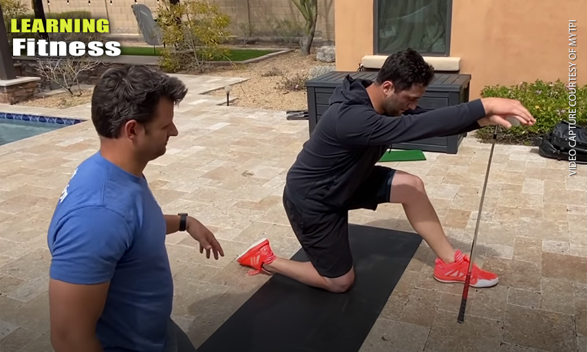 Jon Rahm and his trainer Spencer Tatum