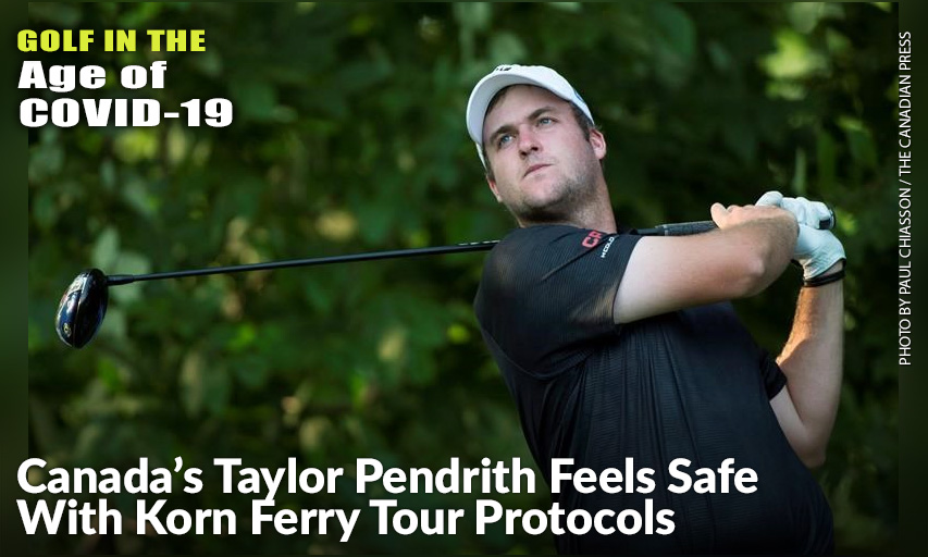 Taylor Pendrith Isn’t Used To His Weekly Nasal Swabbing Just Yet, But He’s Getting There. Taylor Pendrith
