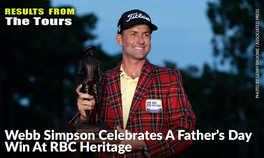 Webb Simpson Earns Some Favourable Bounces And Sinks Some Clutch Putts To Take Home The RBC Heritage On Father's Day. Webb Simpson