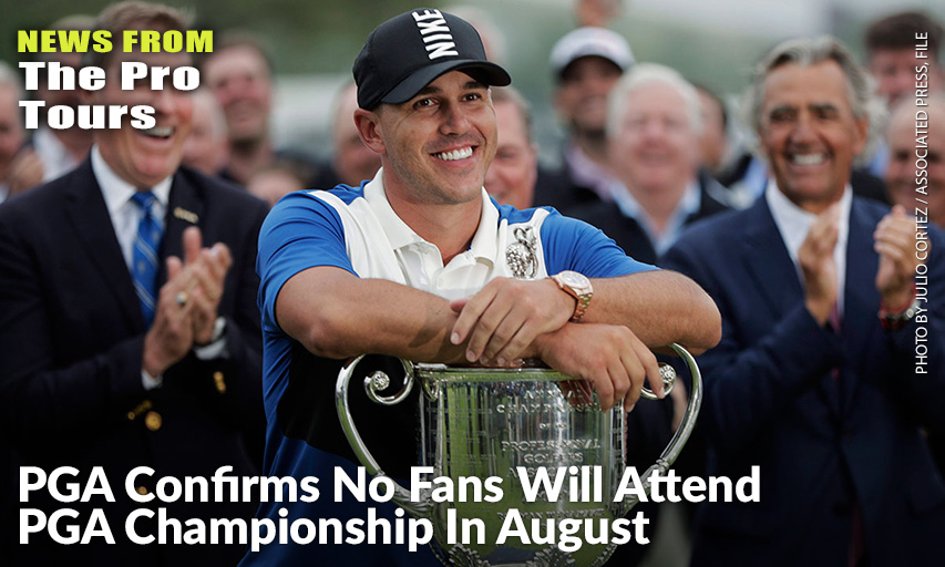 Brooks Koepka Poses With The Wanamaker Trophy After Winning The 2019 PGA Championship. Brooks Koepka