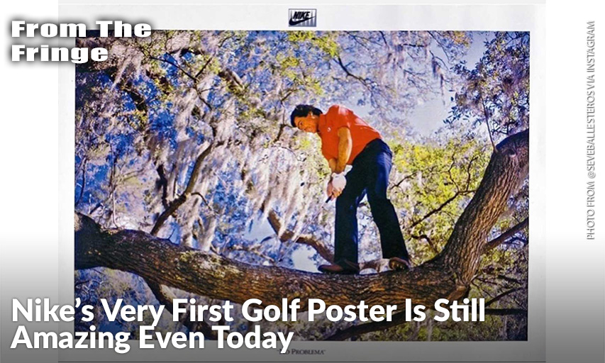 Seve Ballesteros In Nike Golf’s First Poster. Nike Golf Seve Ballesteros Poster