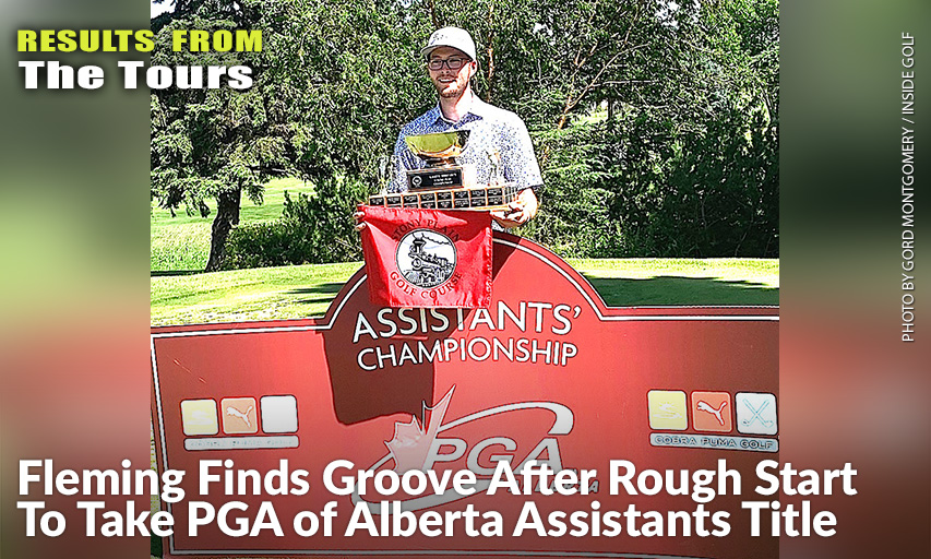Calgarian Riley Fleming Was All Smiles After Capturing His Third PGA of Alberta Cobra Puma Golf Assistants Championship At The Stony Plain Golf Course. Riley Fleming