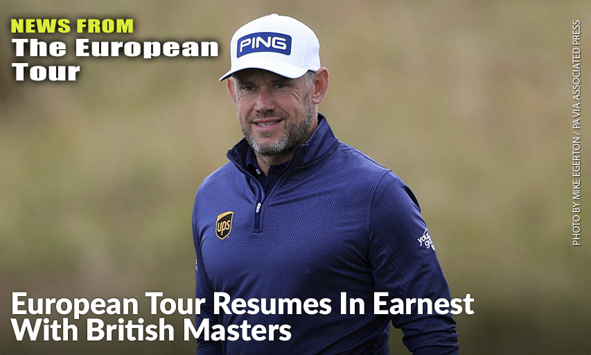 Lee Westwood During The Practice Day At Close House Golf Club. Lee Westwood
