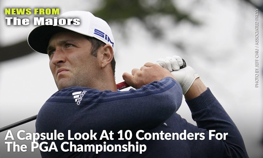 Jon Rahm Hits From The First Tee During Practice For The 2020 PGA Championship At TPC Harding Park. Jon Rahm