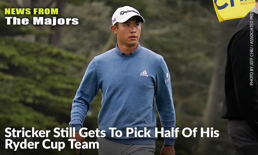 Collin Morikawa And Steve Stricker Played A Practice Round Togther Ahead Of The PGA Championship. U.S. Captain Stricker Is Allowed To Use Wild-Card Picks For Half Of The 12-Man Team. Collin Morikawa