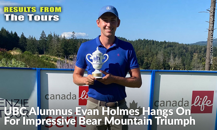 Evan Holmes Posing With The Trophy After His Victory At Bear Mountain’s Mountain Course. Evan Holmes
