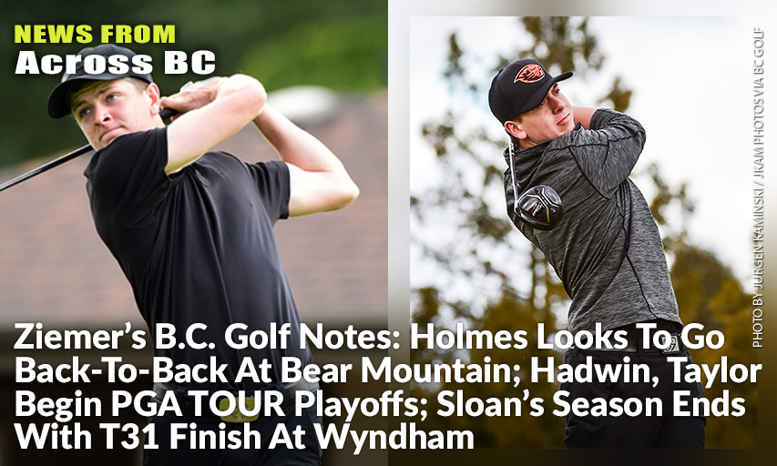 Victoria's Nolan Thoroughgood (L) Took Home The Royal Colwood Club Championship Over Oregon State Teammate Keaton Gudz.