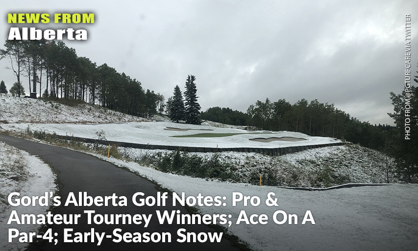 This Photo, Taken By The Good Folks At Priddis Greens and Then Taken Off Twitter For Publication, Shows the Snow That Fell On The Region On Sept. 7.